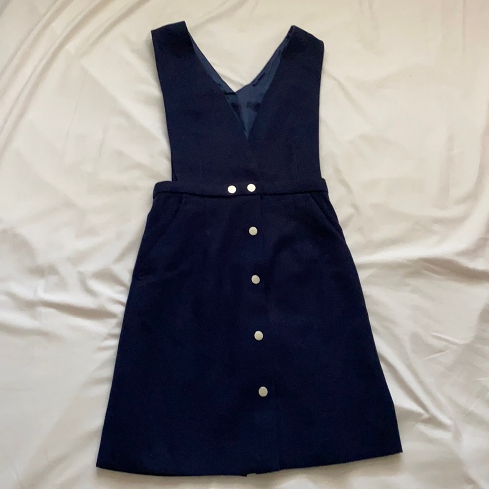 Vintage navy pinafore (XS)